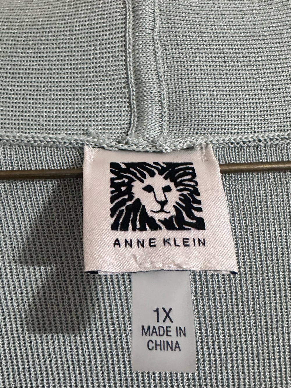 Anne Klein Women’s Open Front Long Cardigan Mint Pastel Green Size 1X - Picture 5 of 9